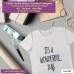 it's a wonderfull day T-shirt stampata
