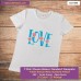 Love T-shirt stampata