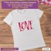 Love T-shirt stampata